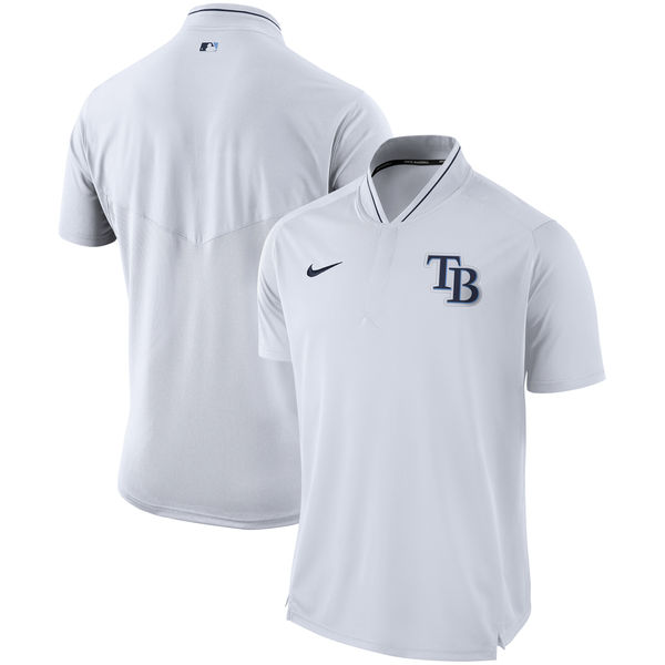 Men's Tampa Bay Rays White Authentic Collection Elite Performance Polo